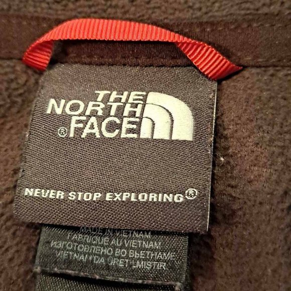The North Face Men's Fleece Jacket Brown Quarter Z - Picture 5 of 7